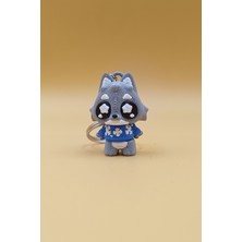 Rodopiva Yıldız Göz Kurt Anahtarlık - Hareketli Anahtarlık Çanta Süsü Charm