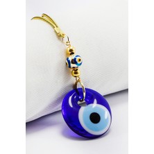 Biuti Mineli Nazar El Yapımı Cam Nazar Boncuklu Araba Dikiz Ayna Süsü, Yeni Araba Hediyesi