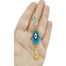 Biuti Dikiz Ayna Süsü, Mavi Fatma Ana Eli Nazar Boncuğu, Mavi Hamse Metal Sonsuzluk Yeni Araba Hediyesi