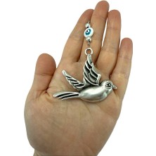 Biuti Metal Serçe Sedef Nazar Boncuğu Araba Dikiz Ayna Süsü, Yeni Araba Hediyesi