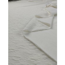 Kumaş Parça Beyaz Renkte Jarse Kumaş En: 140 cm
