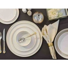 Porland Chopin Altın 27 Parça 6 Kişilik Yemek Takımı