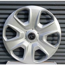 Yk Toyota Corolla / Avensis / Yaris / Hilux Uyumlu 15 Inç Jant Kapağı 4'lü Takım Amblem Hediyeli