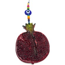 Biuti Cam Nazar Boncuk Bereket Nar Duvar Süsü, Dekoratif Nar Ev Aksesuarı