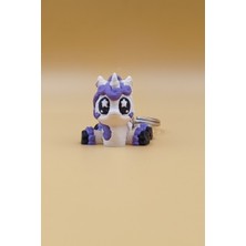 Rodopiva Yıldız Göz Unicorn Anahtarlık - Hareketli Anahtarlık Çanta Süsü Charm