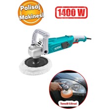 Özgürce Elektrikli Polisaj Makinesi 180MM 1400W Far Parlatma ve Pasta Cila