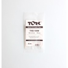 Tork Beyaz Kablo Bağı 2,5X100