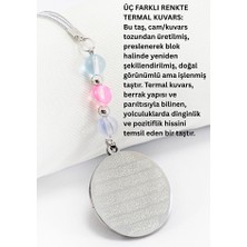 Biuti Çelik Ayetel Kürsi Fatiha Araba Dikiz Ayna Süsü, Sıkma Doğal Taşlar: Termal Kuvars