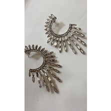Resta Abiye Küpe Kristal Taşlı