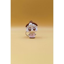 Rodopiva Yıldız Göz Çiftçi Koyun Anahtarlık - Hareketli Anahtarlık Çanta Süsü Charm