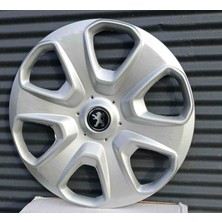 Yk Peugeot Partner / Rifter / Bipper / 301 / 208 / 306 / 308 Uyumlu 15 Inç Jant Kapağı 4'lü Takım Amblem Hediyeli