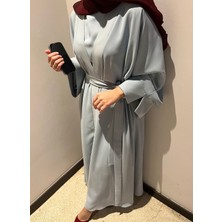 Ds Erdoğan Mavi Indigo Abaya Takımı - Hac&umre, Davet, Özel Gün