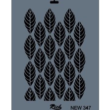 Rich New Seri N-347 Stencil 35X25 cm