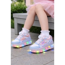 Tarz Çocuk Kaykaylı Çocuk Ayakkabısı – Işıklı Patenli Tekerlekli Spor Ayakkabı