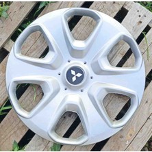 Yk Mitsubishi L300 / Lancer / Mirage / Colt Uyumlu 15 Inç Jant Kapağı 4'lü Takım Amblem Hediyeli