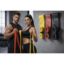 Gus Company 3'lü Set 208 cm Direnç Lastiği (Sarı - Kırmızı - Siyah)