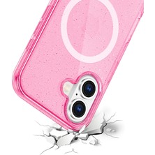 Eternal Trend  Apple iPhone 16 Star Magsafe Kapak - Pembe 95421