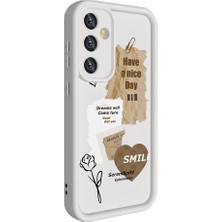 ZM Store Galaxy S23 Fe Uyumlu Kılıf Kamera Korumalı Baskılı Arka Yüzey Klas Kapak