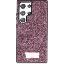 Eternal Trend  Samsung Galaxy S24 Ultra Bright Simli Kapak - Derin Mor 95421