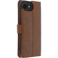 Sh Ticaret Newface Iphone 16E Kılıf S Kapaklı Kılıf - Taba