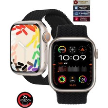 Normadia Multi Uyumlu Titanyum Kasa Akıllı Saat, 45MM, Vidalı, Kilitli, Çok Kordonlu