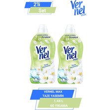 Vernel Max Taze Yasemin Konsantre Yumuşatıcı 1.44 L 60 Yıkama Uzun Süreli Ferahlık