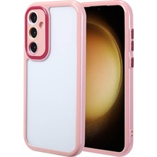 ZM Store Galaxy S23 Fe Uyumlu Kılıf Parlak Kenar ve Çerçeve Arkası Şeffaf Vitamin Kapak