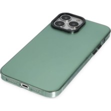 Eternal Trend  iPhone 14 Pro Kılıf Anka Pc Sert Metal Kapak - Yeşil 95421