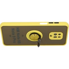 Eternal Trend  Xiaomi Redmi Note 9 Pro Kılıf Montreal Yüzüklü Silikon Kapak - Sarı 95421