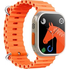 Normadia Turuncu Akıllı Saat S8 Ultra Max, Nabız ve Tansiyon Ölçer