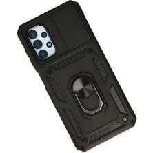 Eternal Trend  Samsung Galaxy A33 5g Kılıf Pars Lens Yüzüklü Silikon - Siyah 95421