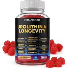 Urolithin A Longevity 60 Gummies 50 Mg + Pterostilbene | Hücresel Enerji & Mitokondri Desteği