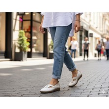 Kindep (Asudes) Comfort Günlük Kadın Babet Beyaz