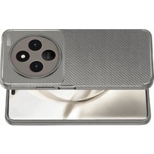 Eternal Trend  Tecno Spark 30 Kılıf Auto Focus Karbon Kapak - Gri 95421