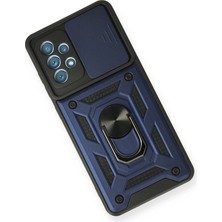 Eternal Trend  Samsung Galaxy A32 Kılıf Pars Lens Yüzüklü Silikon - Lacivert 95421