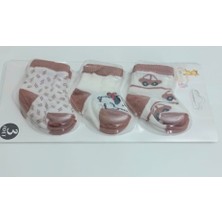 Svs Baby 3’lü Paket Yumuşak Dokulu Pamuklu Bebek Çorap Seti