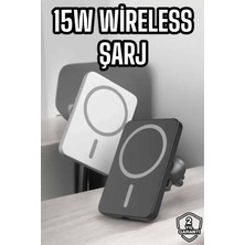 Zero Land Snmswrld Ios Uyumlu Manyetik Tasarım Magsafe Iphone 12/13/14/15 Araç Şarjı