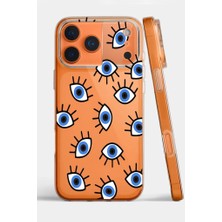 3gen Case Iphone 17 Pro Max Kılıf Desenli Şeffaf Silikon Kılıf Nazargöz