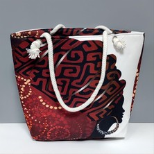 Tkçbj Labirent Desenli Plaj Çantası Tkçbj