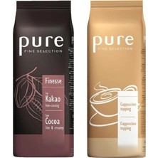 Tchibo Pure Fıne Sıcak Çikolata 1 kg  + Cappuccino  Toppıng  1 Kg/ Ikili Set