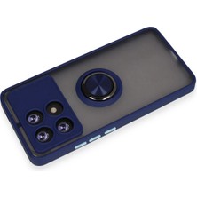 Eternal Trend  Xiaomi Poco X6 Pro Kılıf Montreal Yüzüklü Silikon Kapak - Lacivert 95421