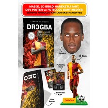 Parodi Yayınları Drogba Futbolcu Kitabı - Maske, 3D Biblo, Dev Poster, Hareketli Kart Hediyeli Set
