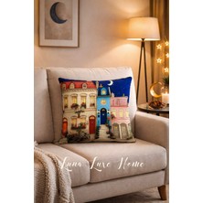 Luna Luxe Home Ramazan Sokağı • Dijital Baskı Ramazan Özel Dekoratif Kırlent Kılıfı (43X43CM)
