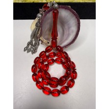 İskenderun Tesbih Iskenderun Tespih Sülün Imame Ağır Alpaka Püsküllü Cam Gibi Ateş Kehribar Tesbih