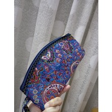 Öykücanbu Otantik Terme Kumaş Kilim Etnik Desenli Tarz Makyaj  Çantası