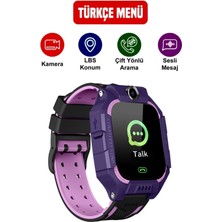 Normadia Çocuklar Için Konum Takipli Çok Fonksiyonlu Akıllı Saat Mor