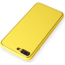 Eternal Trend  iPhone 7 Plus Kılıf Coco Deri Silikon Kapak - Sarı 95421