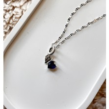 Lume Store Kadın Kelebek Kalp Figürlü Çelik Kombin Kolye