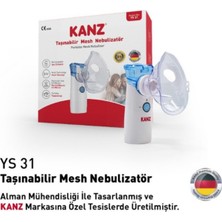 Özgürce Taşınabilir Mesh Nebülizatör, Şarjlı, Hızlı ve Sessiz Kullanım