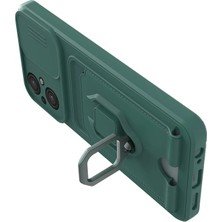 Eternal Trend  Xiaomi Poco M5 Kılıf Zuma Kartvizitli Yüzüklü Silikon - Yeşil 95421